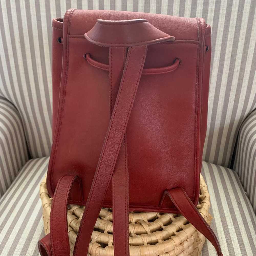 Vintage Coach 9960 Red Small Backpack Daypack - image 4