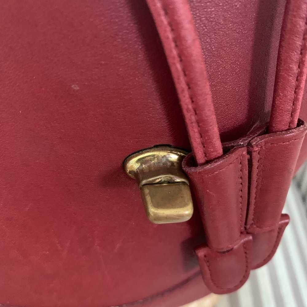 Vintage Coach 9960 Red Small Backpack Daypack - image 9