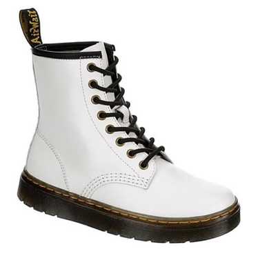 Dr. Martens White Zavala Combat Boots