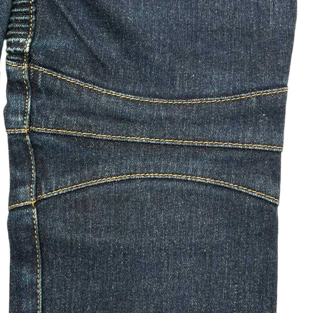 Balmain Distressed Biker Jeans Blue - image 5