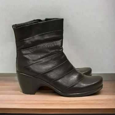 Naot Heeled Leather Ankle Boots