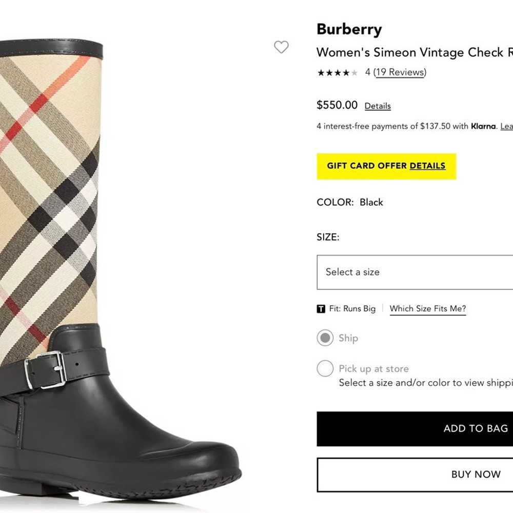 Burberry Simeon Knee-High Vintage Check Boots - image 7