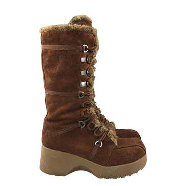 Report Women's Size 9.5 Sleigh 90s Y2K Brown Sued… - image 1