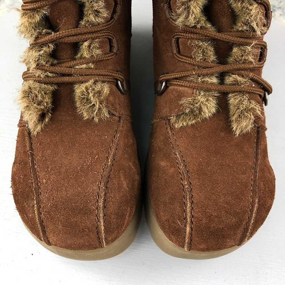 Report Women's Size 9.5 Sleigh 90s Y2K Brown Sued… - image 4