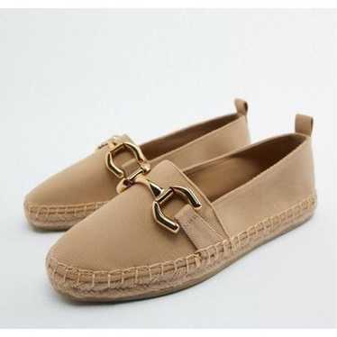 Zara Buckle Canvas Espadrilles