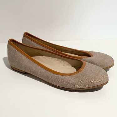 M. Gemi Women's Textured Flats 40.5 Tan Brown