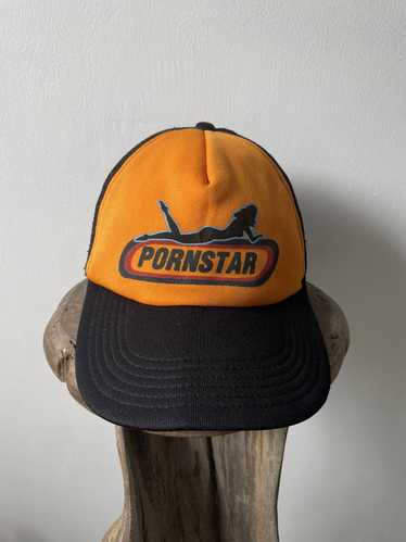 Hook-Ups × Vintage Vintage OG PornStar 90 Trucker… - image 1