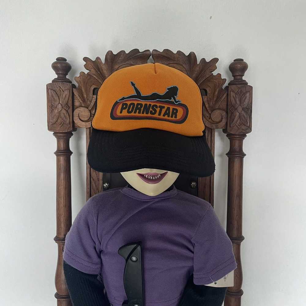 Hook-Ups × Vintage Vintage OG PornStar 90 Trucker… - image 5