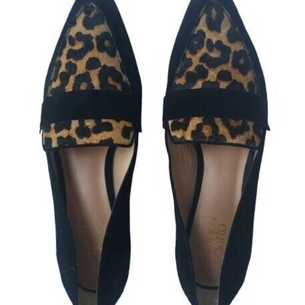 FRANCO SARTO Sansa Leopard Calf Hair Flat Black S… - image 2