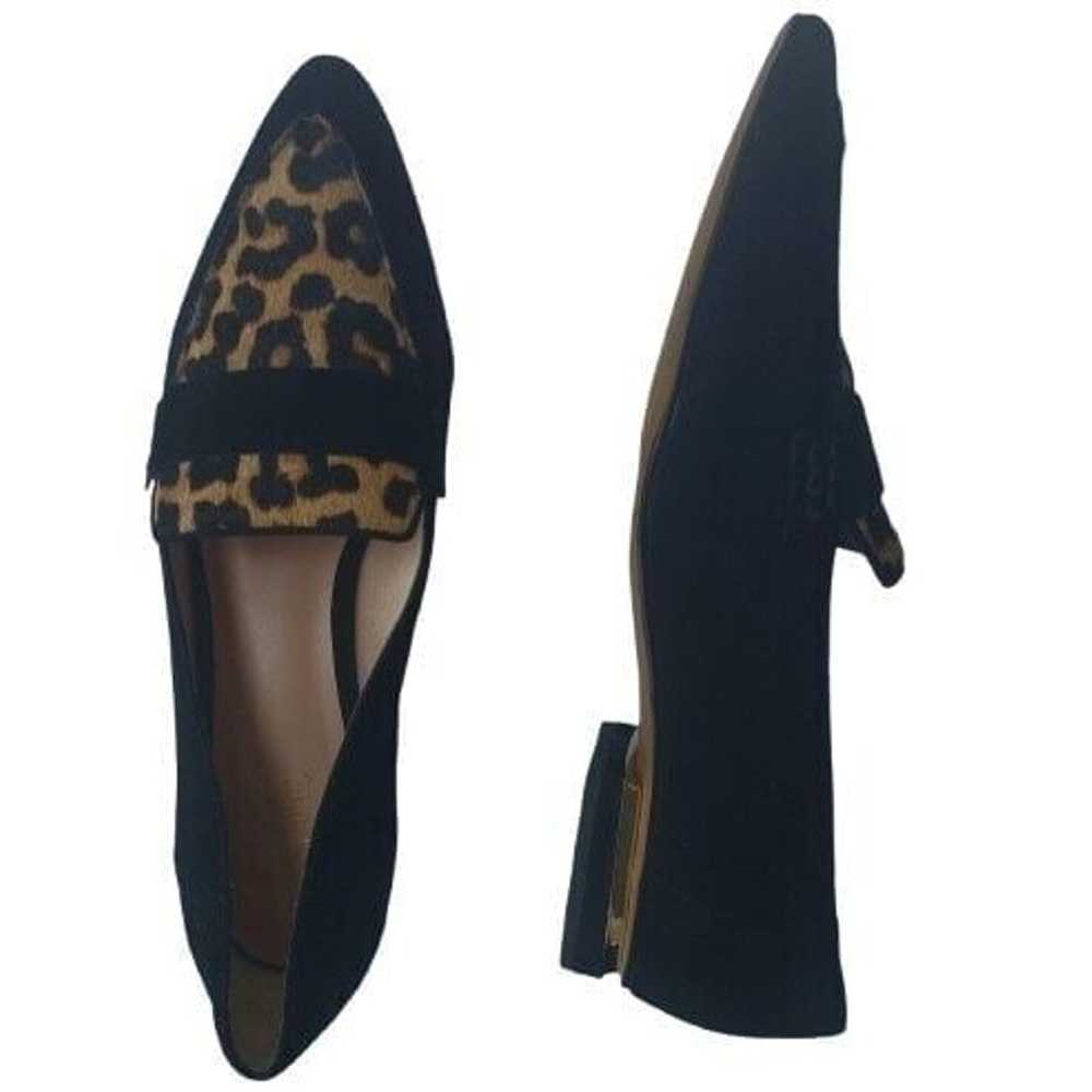 FRANCO SARTO Sansa Leopard Calf Hair Flat Black S… - image 3