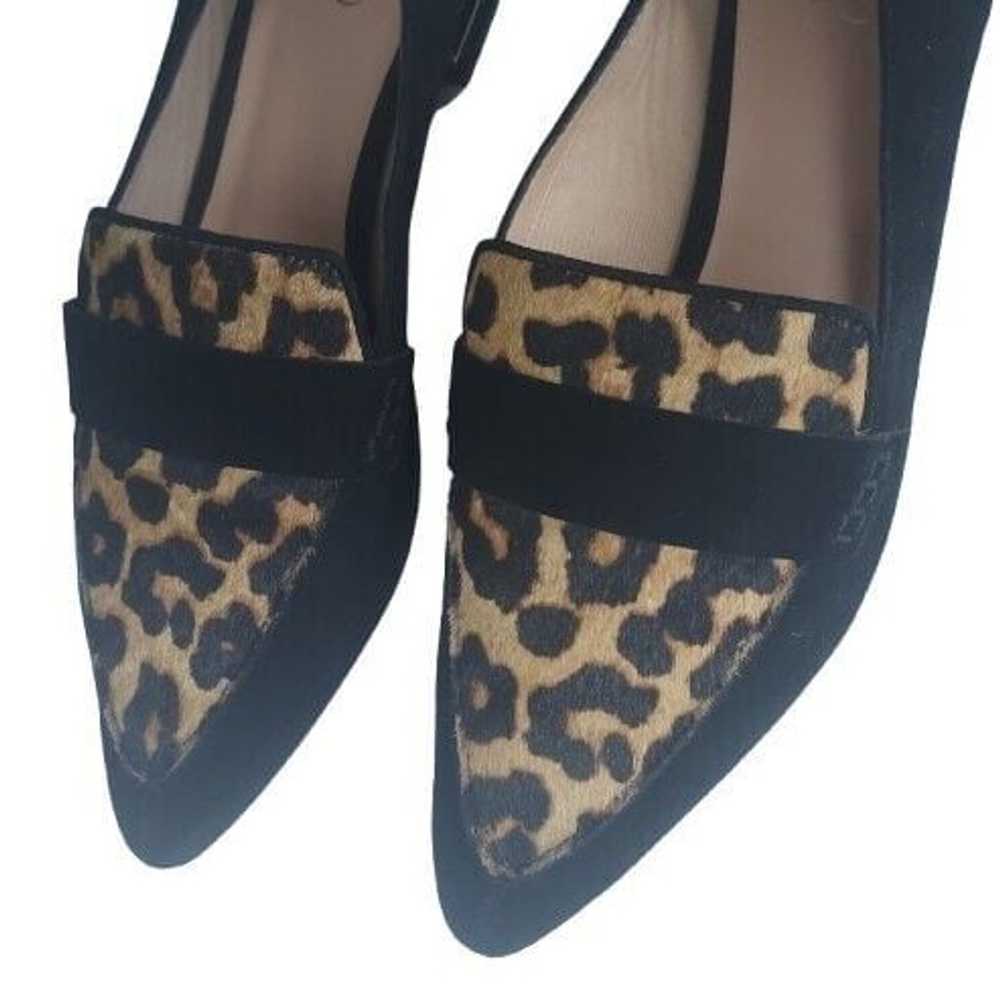 FRANCO SARTO Sansa Leopard Calf Hair Flat Black S… - image 5