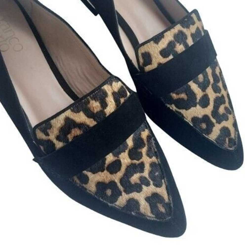 FRANCO SARTO Sansa Leopard Calf Hair Flat Black S… - image 6