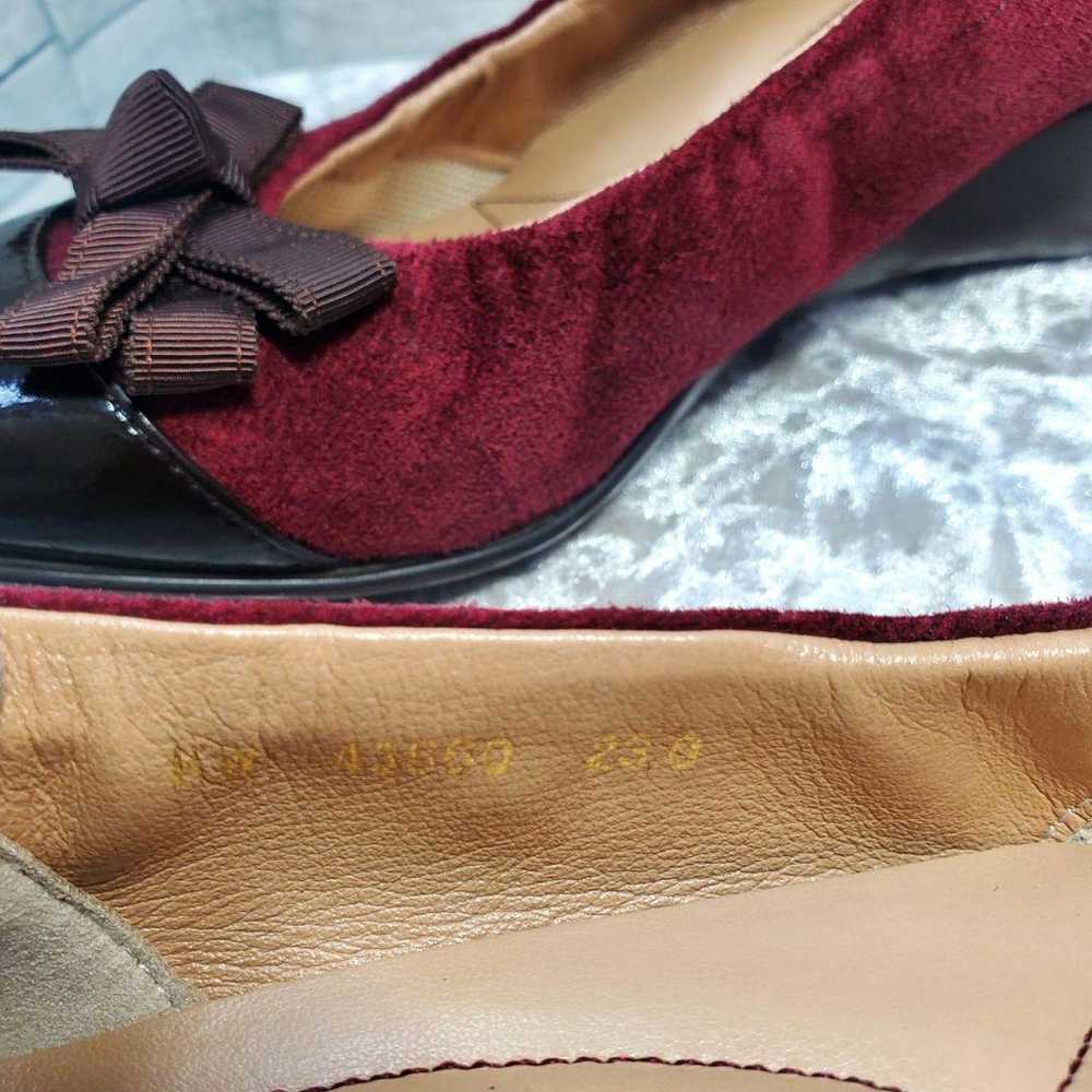 【Excellent condition】✨DIANA 23cm Pumps Bordeaux R… - image 10