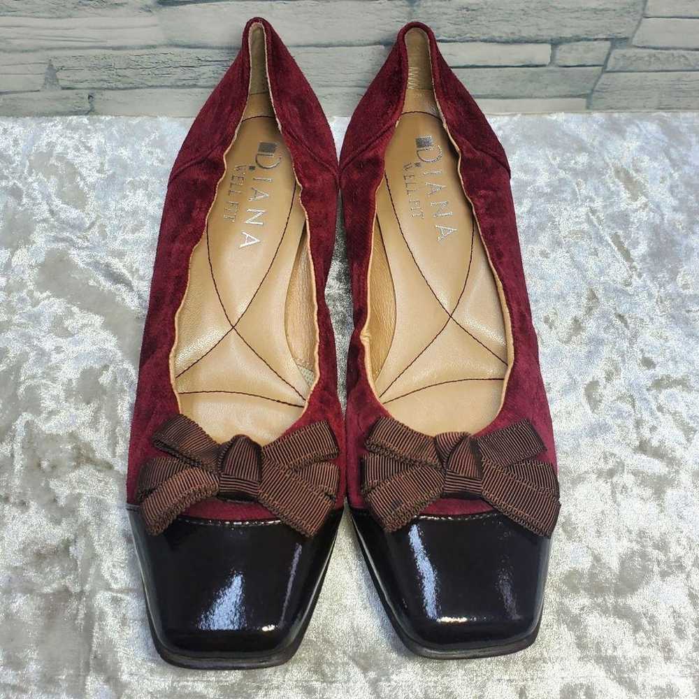 【Excellent condition】✨DIANA 23cm Pumps Bordeaux R… - image 2