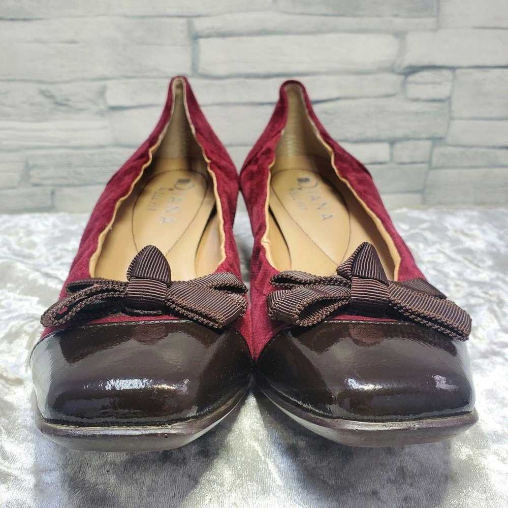 【Excellent condition】✨DIANA 23cm Pumps Bordeaux R… - image 3