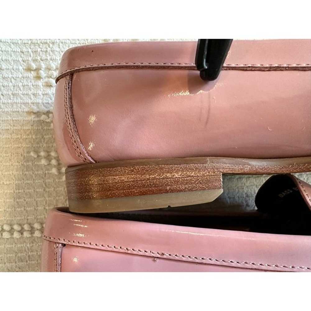 Weejuns Sz 6.5 Pink Patent Leather Penny Loafers … - image 4