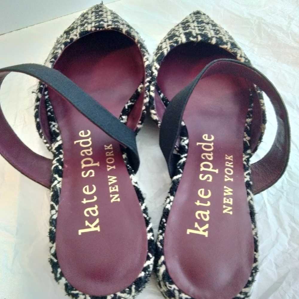 Kate Spade mules tweed shoes - image 5