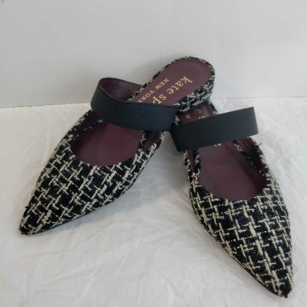 Kate Spade mules tweed shoes - image 9