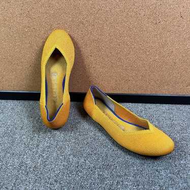 Rothy's Bright Yellow Ballet Flat in Women's Size 