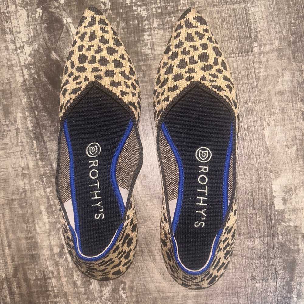 New! ROTHYS cheetah print Pointed Toe Flats ( 7.5… - image 5