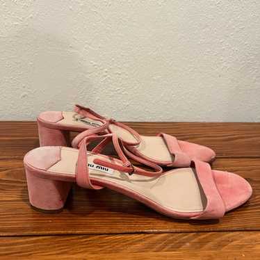 Vintage suede miu miu sandals - image 1