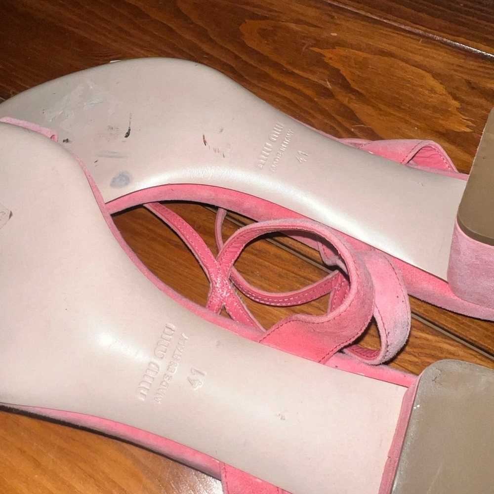 Vintage suede miu miu sandals - image 2