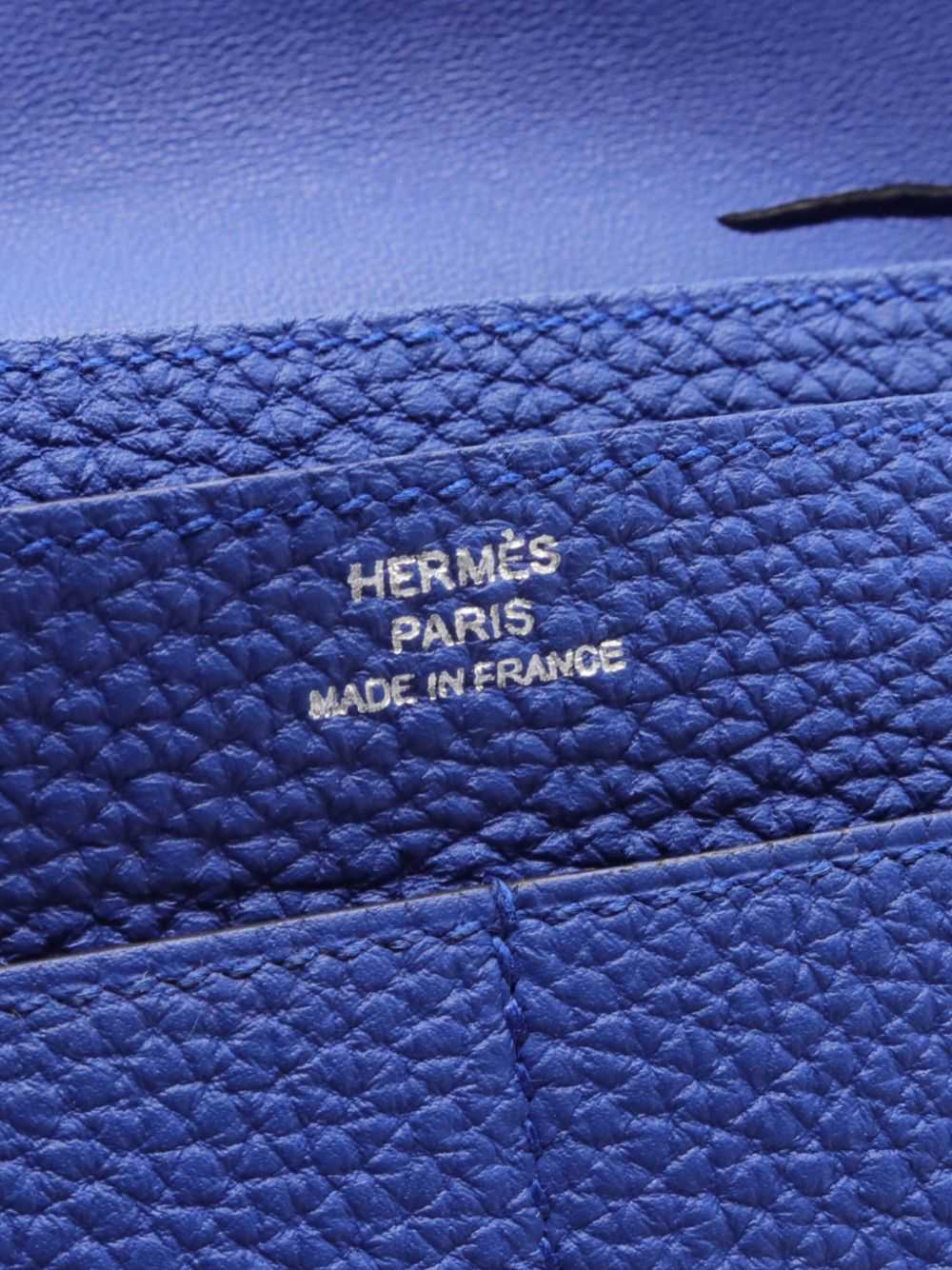 Hermès Pre-Owned 2011 Dogon Duo wallet - Blue - image 4