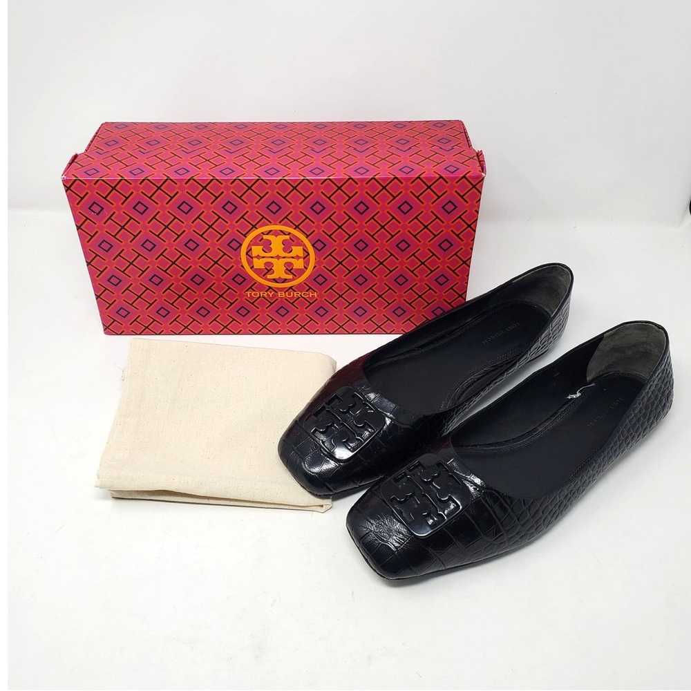 Tory Burch Georgia Ballet Flats Soft Croco Emboss… - image 2