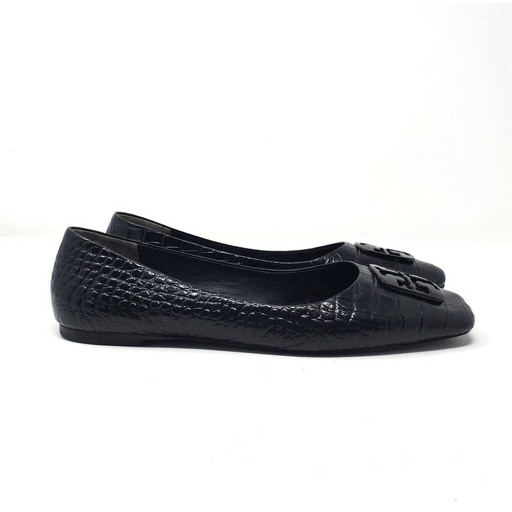 Tory Burch Georgia Ballet Flats Soft Croco Emboss… - image 4