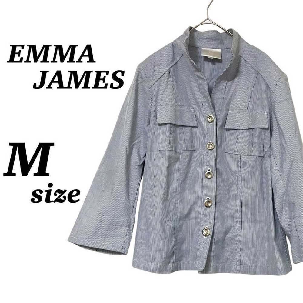 【EMMA JAMES】Denim Shirt Outer Shirt with Shoulder… - image 1