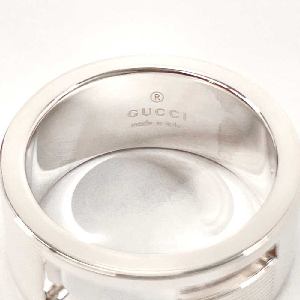 GUCCI Ring Silver925 Silver Branded Cutout G 11 - image 3