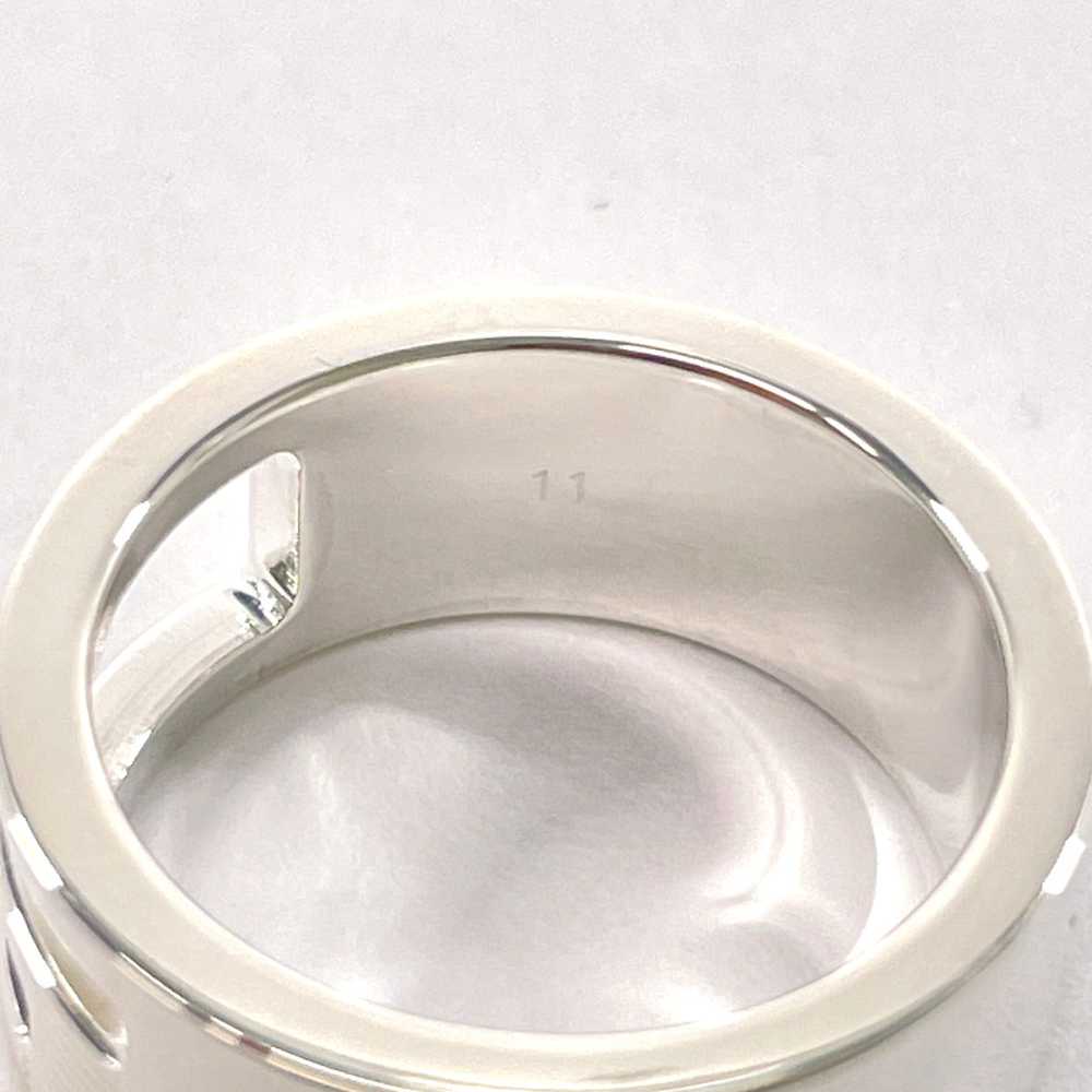 GUCCI Ring Silver925 Silver Branded Cutout G 11 - image 8