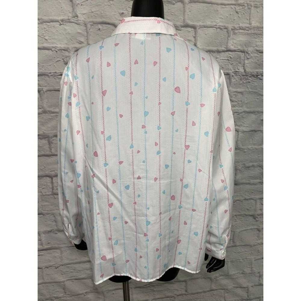 Rhapsody Women's Vintage 80s Long Sleeve Button D… - image 3