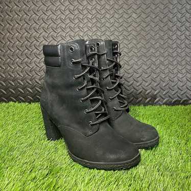 Timberland Tillston Black Leather 6 Inch Heel boot