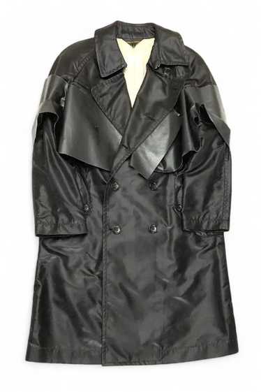 Comme Des Garçons 2011 Nylon PVC Trench Coat Blac… - image 1