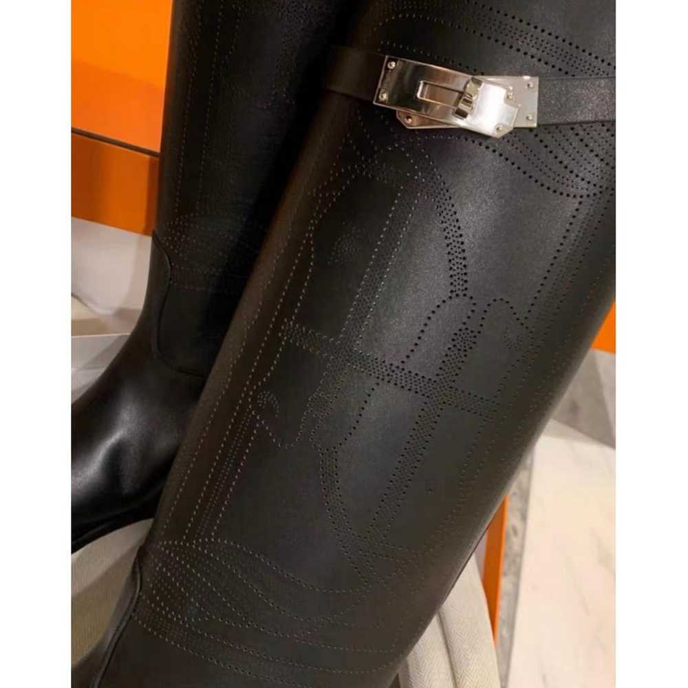 Hermès Jumping leather riding boots - image 5