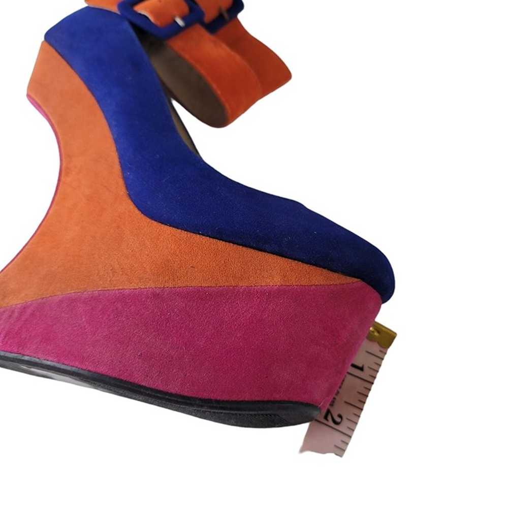 bumper nwot color block ankle strap crazy heels a… - image 9