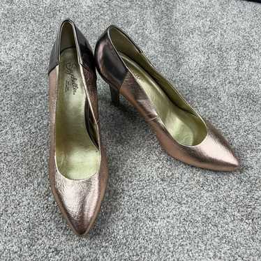 New-Seychelles Metallic heels size 9