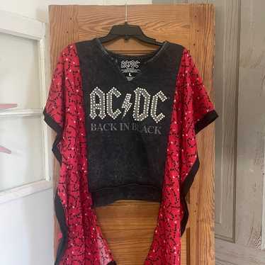 Upcycled AC/DC shirt - image 1