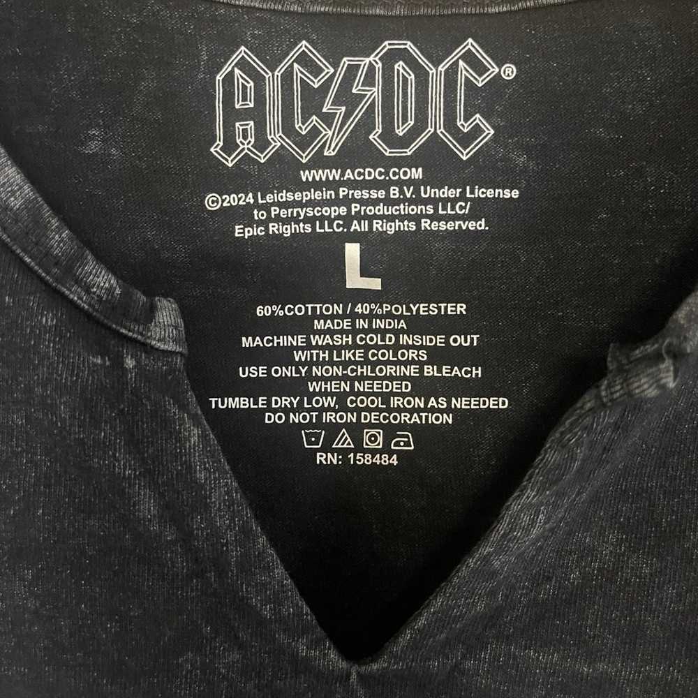 Upcycled AC/DC shirt - image 4