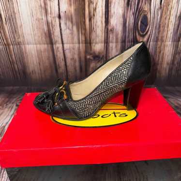 Talbots Margot Leather & Tweed Pumps - image 1