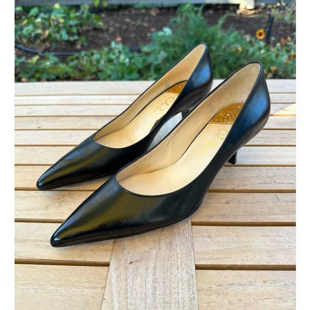 COLE HAAN Black Kitten Heel Pointed Toe Nike Air … - image 2