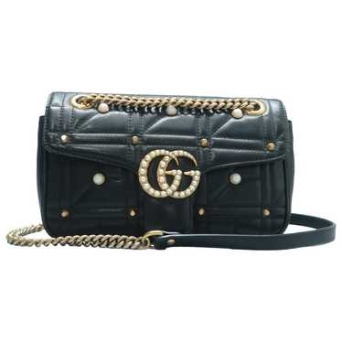 Gucci Pearly GG Marmont Flap leather handbag