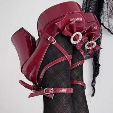 Lolita High Heel Elegant Strap Princess Shoes - image 1