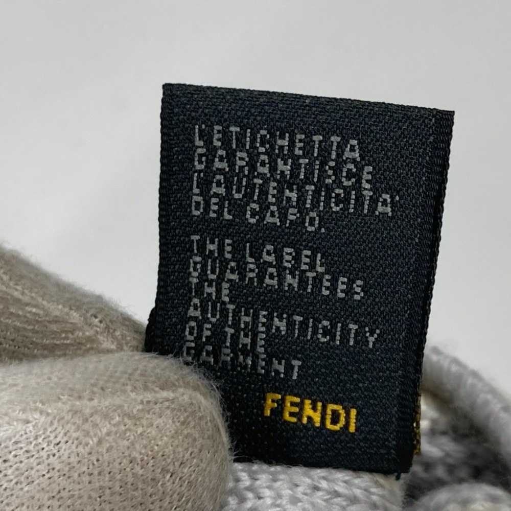 Fendi FENDI FF Gloves Wool Women's Grey - image 4