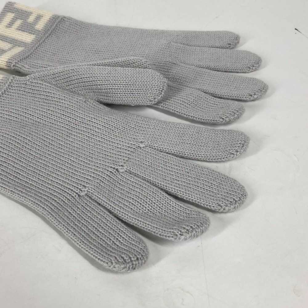 Fendi FENDI FF Gloves Wool Women's Grey - image 7