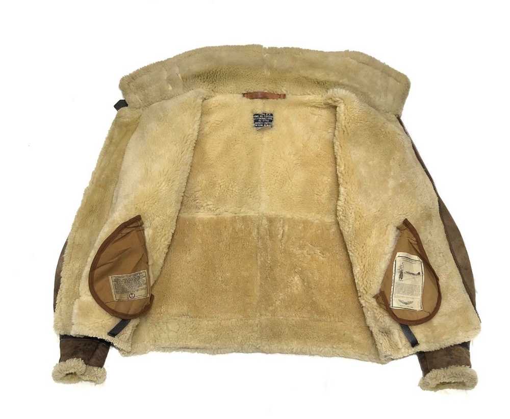 Avirex × B 3 × Sheepskin Coat Vintage 80s B-3 she… - image 10