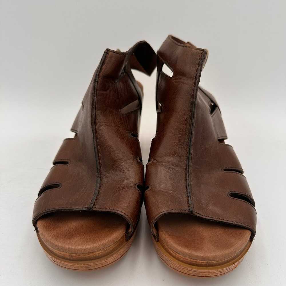 Dansko Demetra Brown Leather Peep Toe Slingback S… - image 7