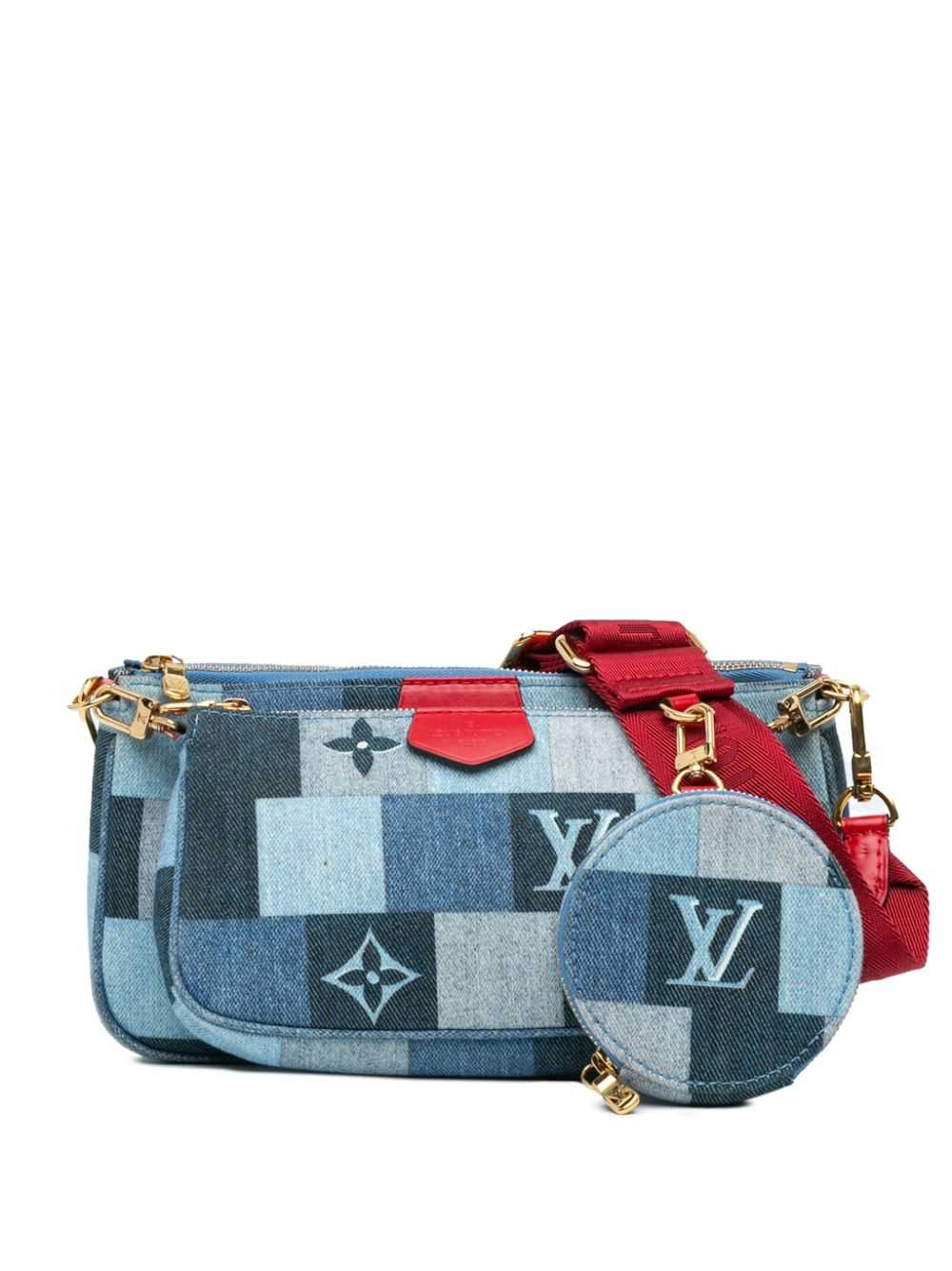 Louis Vuitton Pre-Owned 2019 Monogram Denim Patch… - image 1