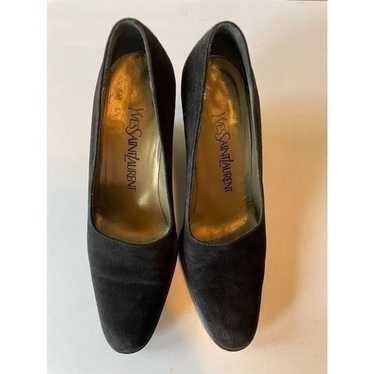 Yves Saint Laurent Black Wedges (SZ 5.5) - image 1